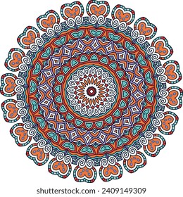 A Colorful Mandala Background for Color therapy