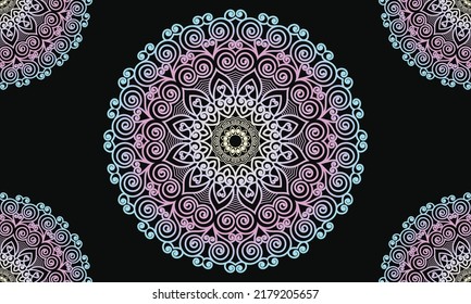 Colorful mandala background design. Ornamental mandala design. Mandala Pattern Design.