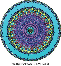 A Colorful Mandala Background for Holistic Healing