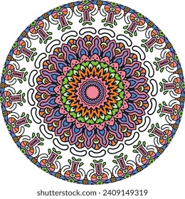 Colorful Mandala Background for Magical Moments