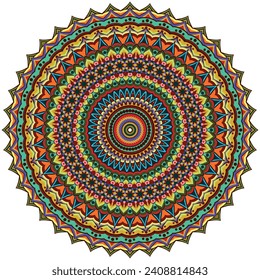 Colorful Mandala Background for Mindful Meditation