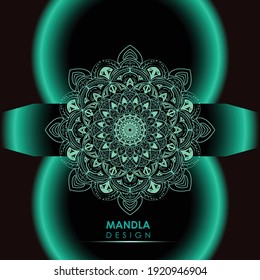 Colorful mandala background pattern design concept, This mandala is Islamic mandala concept.