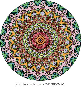 Colorful Mandala Background for Relaxation