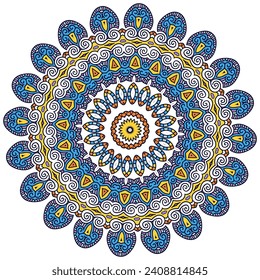 Colorful Mandala Background for Spiritual Awakening