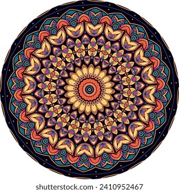 Colorful Mandala Background for Spiritual Awakening