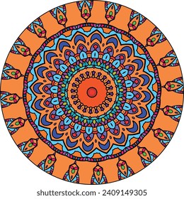 Colorful Mandala Background for Spiritual Serenity