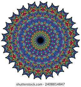 Colorful Mandala Background for Tranquil Spaces