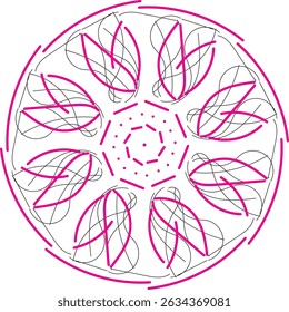 colorful mandala and background vector in eps file 