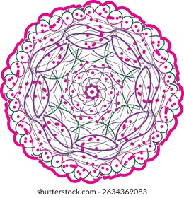 colorful mandala and background vector in eps file 