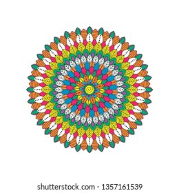 colorful Mandala, can be used for art print wall hangings