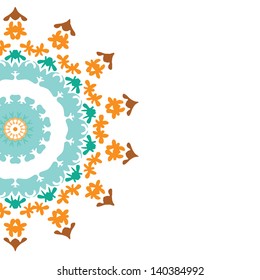Colorful mandala card