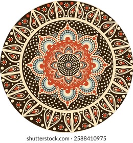 Colorful Mandala For Colouring and Colourful Mandala With Floral Ornament.Mandala design. Mandala icon