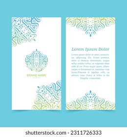 colorful mandala decorative card design