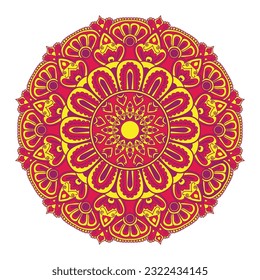colorful mandala design , mandala design