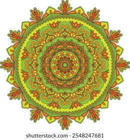 It is a colorful mandala design.
