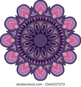 Its a colorful mandala design 