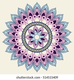 Colorful mandala design