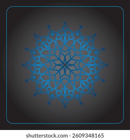 Colorful mandala design abstract floral pattern