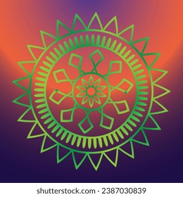 Colorful Mandala Design EPS Vector