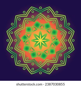 Colorful Mandala Design EPS Vector