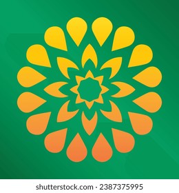 Farbiges Mandala Design EPS Vektorgrafik