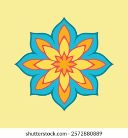 Colorful Mandala Design with Flowers: a Symbolic and Artistic Creation Stock Illustration - Illustration of style, mandalas.