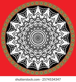 A colorful Mandala design
Polynesian tattoo design ancient vector image