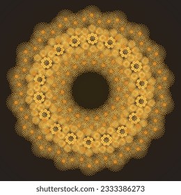Colorful Mandala Design Template Beautiful Concept Vector Hd, mandala golden color vector, border, tattoo, asian, pattern, design, background, flower