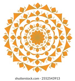 A colorful mandala design vector art