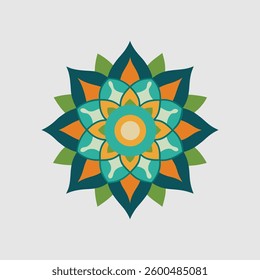 Colorful Mandala Design in Vector Format