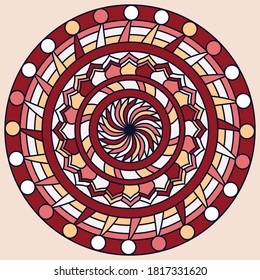 Colorful Mandala Design Vector Ornament