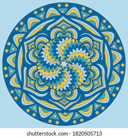 Colorful Mandala Design Vector Ornament
