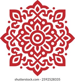Colorful mandala design vector style 