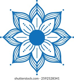 Colorful mandala design vector style 