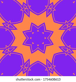 Colorful mandala, digital artwork for creative graphic design

