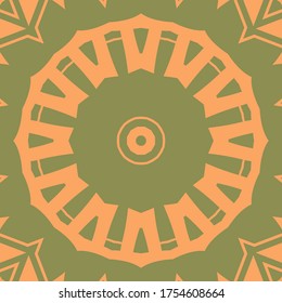 Mandala colorida, arte digital para diseño gráfico creativo

