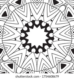 Mandala colorida, arte digital para diseño gráfico creativo

