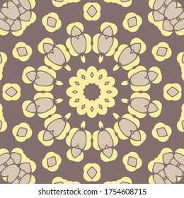 Colorful mandala, digital artwork for creative graphic design

