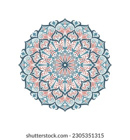 Colorful mandala ethnic native vector pattern design