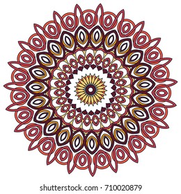 Colorful Mandala. Ethnic tribal ornaments