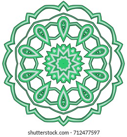 Colorful Mandala. Ethnic tribal ornaments. Geometric and floral motifs.