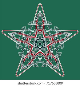 Colorful Mandala. Ethnic tribal ornaments. Geometric and floral motifs.
