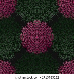Mandala geomátrica sin problemas con fondo oscuro
