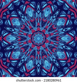 Colorful mandala fractal design background