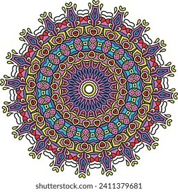 A Colorful Mandala Healing Background