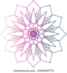 colorful mandala, Mandala Line Illustration, mandala arts