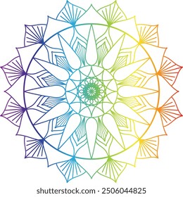 colorful mandala, Mandala Line Illustration, mandala arts