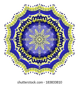 Colorful mandala ornament