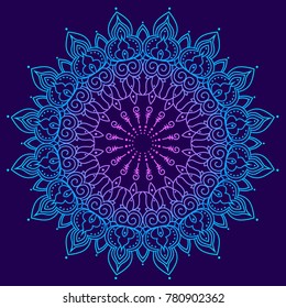 Colorful mandala ornament