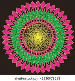 colorful mandala, Ornamental round lace pattern, lace snowflake texture, can be used for fabric